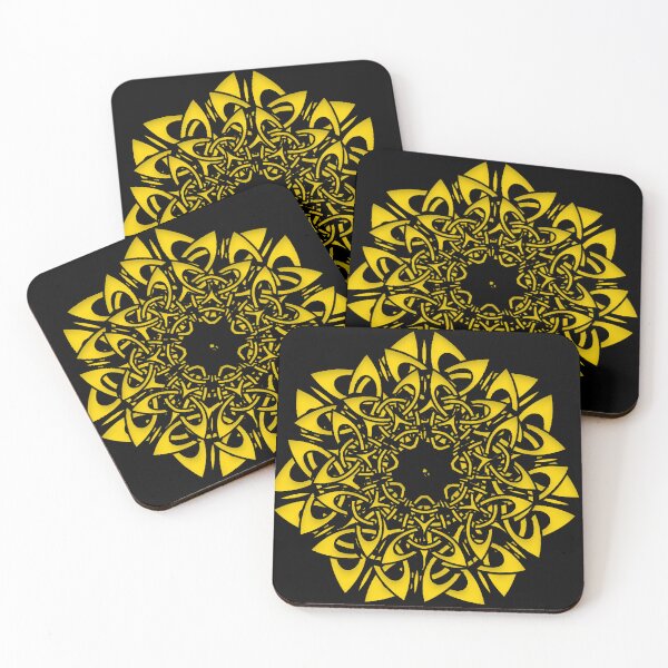 Item preview, Mandala Art with Yellow Circle Shape designed and sold by Sudrajat-Shop.