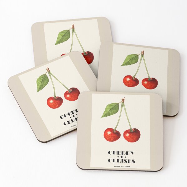 Item preview, Cherry Illustration, Fruit Market  designed and sold by lucentartshop1.