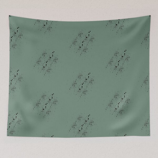 Item preview, Splattered Ink Spots Black and White Splattered spots Pattern designed and sold by jkernz.