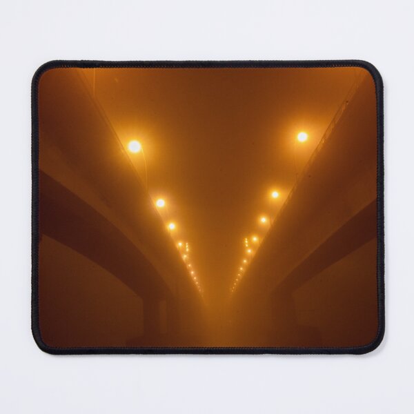 Item preview, Nibelungen Bridge Worms at night in fog designed and sold by OskiOnTour.