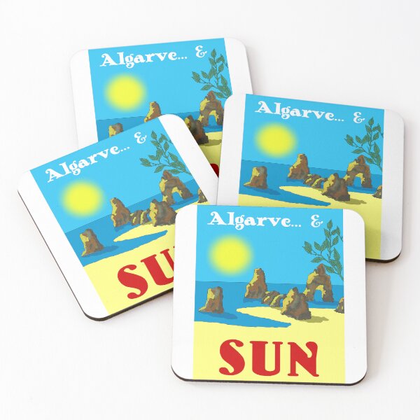 Artikelvorschau, Algarve und Sonne. Vintage Mosaik Illustration entworfen und verkauft von AngeloDeVal.