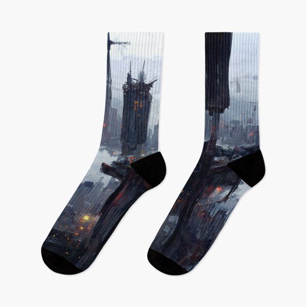 Item preview, Anime Art Cyberpunk City Rainy Day AI Generated Painting designed and sold by patricklevar.