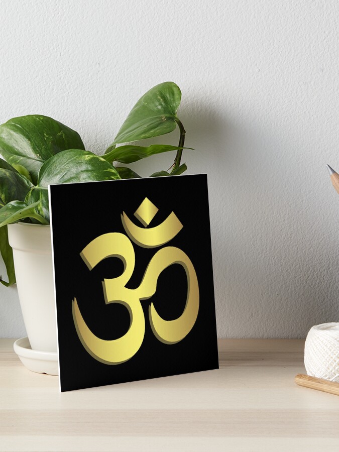 Om Sign / Yoga Namaste / Om Symbol / Hindu Wood Wall Decor