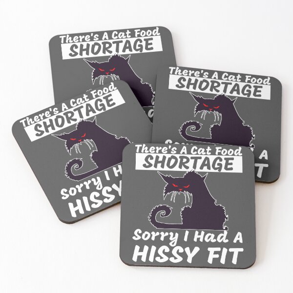 Item preview, Funny Cat Lover Cat Food Shortage Angry Cat Hissy Fit  designed and sold by CharJens.