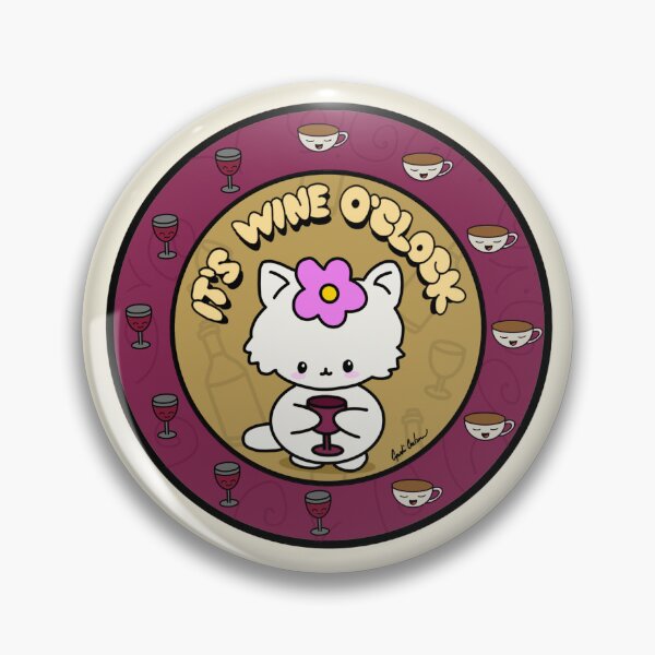 Item preview, Wine O’clock Kitty designed and sold by Cyndi Carlson Draws.