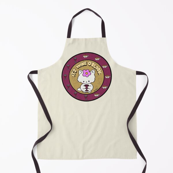 Item preview, Wine O’clock Kitty designed and sold by Cyndi Carlson Draws.