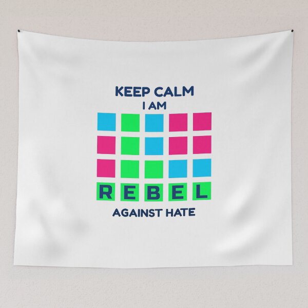 Item preview,  Keep calm i am rebel against hate- wordle designed and sold by Teo13.