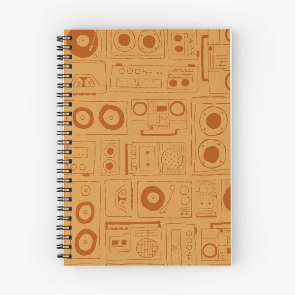 Item preview, Vintage Music Players - 70s brown colorway designed and sold by designhalffull.