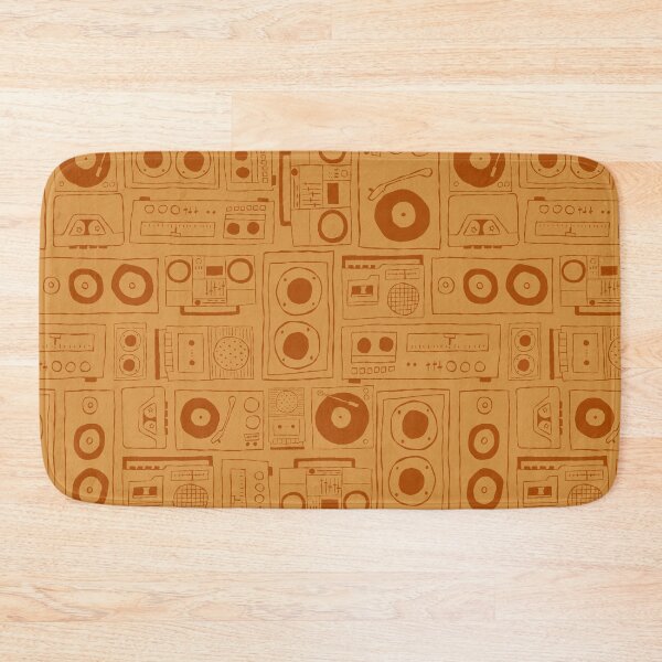 Item preview, Vintage Music Players - 70s brown colorway designed and sold by designhalffull.