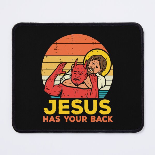 Item preview, Jesus Has Your Back T-ShirtJesus Has Your Back Jiu Jitsu Retro Christian T-Shirt_by Vininat_ designed and sold by quanhiepga.
