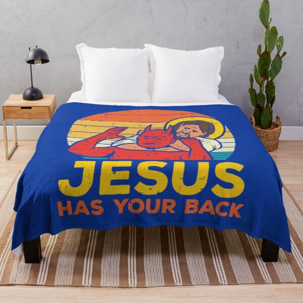 Item preview, Jesus Has Your Back T-ShirtJesus Has Your Back Jiu Jitsu Retro Christian T-Shirt_by Vininat_ designed and sold by quanhiepga.