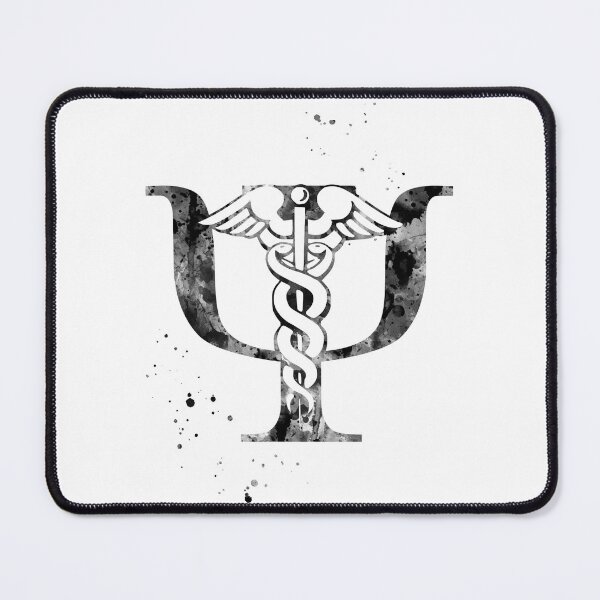 Item preview, Psychiatry Symbol Psi and Rod of Asclepius designed and sold by EvasDreams.
