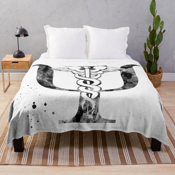 Item preview, Psychiatry Symbol Psi and Rod of Asclepius designed and sold by EvasDreams.
