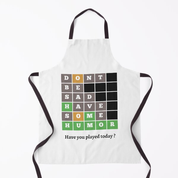 Item preview, Dont be sad have some humor Wordle Obsessed Puzzle Grid Game designed and sold by Nepaz-Designs.