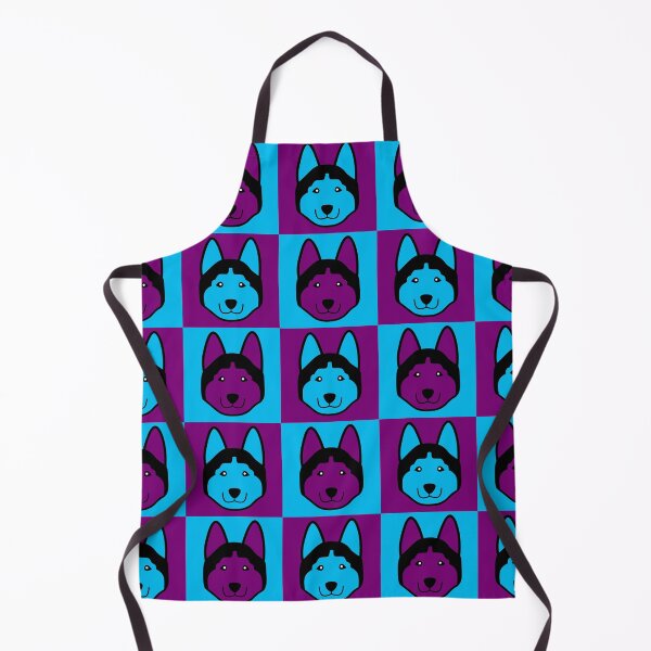 Item preview, Dog face patterns purple blue designed and sold by CoolArtByMboya.