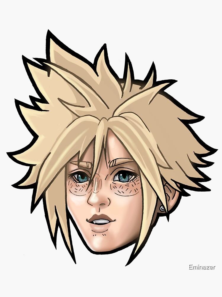 Cloud Strife Sticker Sticker For Sale By Eminazer Redbubble