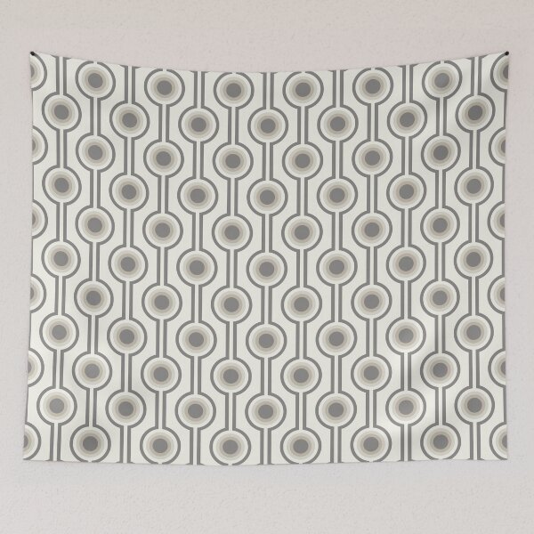 Item preview, Sirkel, 60s Circle Shape Seamless Retro Pattern in Retro Color Scheme designed and sold by BesanoStyle.