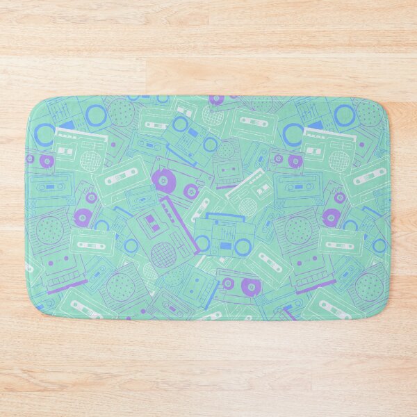 Item preview, Vintage Cassette Players - 80s neon teal colorway designed and sold by designhalffull.
