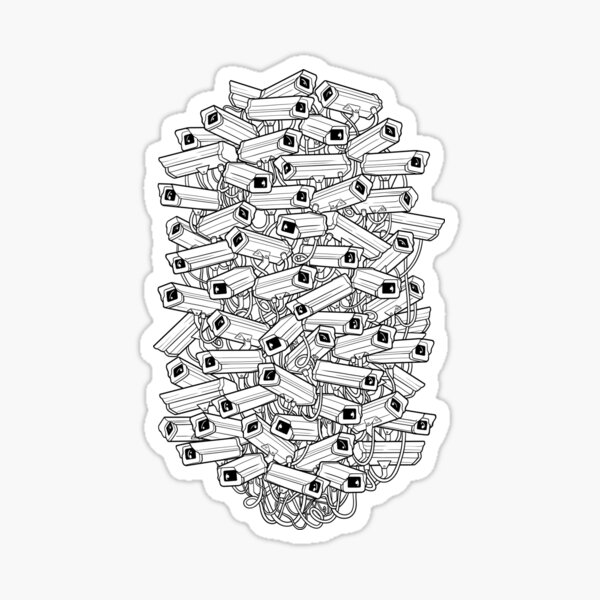 Surveillance Frenzy Sticker
