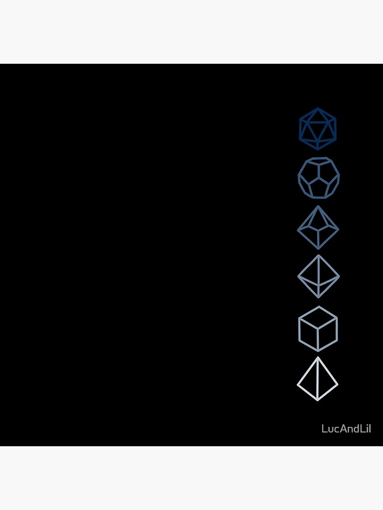 Thumbnail 2 of 2, Tote Bag, Dungeons and Dragons Dice Blue Fade designed and sold by LucAndLil.