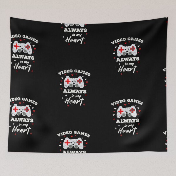 Item preview, Video Games Always In My Heart Gamer Funny Video Gamer Gift  designed and sold by FunSilly.
