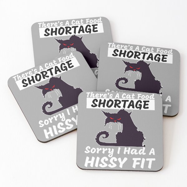 Item preview, Funny Cat Lover Cat Food Shortage Angry Cat Hissy Fit  designed and sold by CharJens.