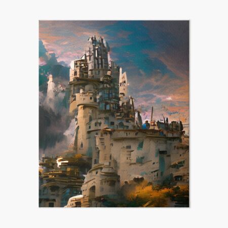 High Fantasy Castle Art/Design Canvas Print for Sale by DraksumDesigns