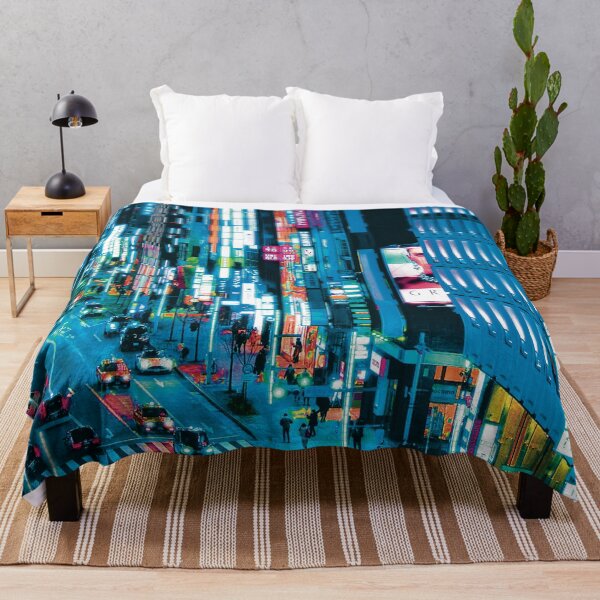 Item preview, Tokyo At Night Neon Blue designed and sold by SammyyCruse.