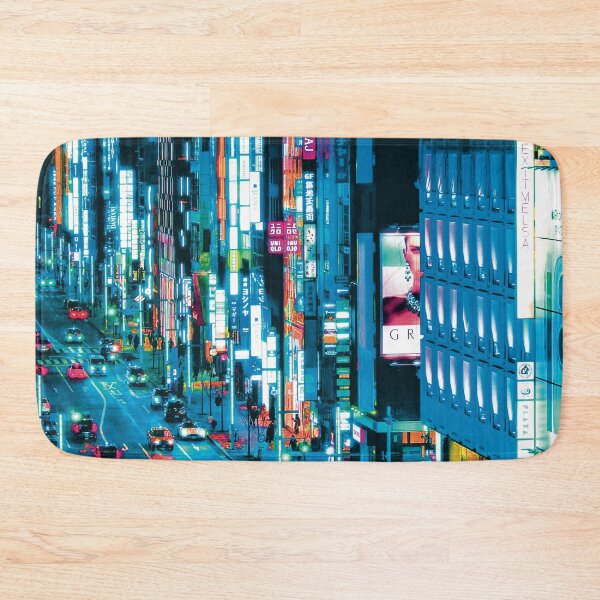 Item preview, Tokyo At Night Neon Blue designed and sold by SammyyCruse.