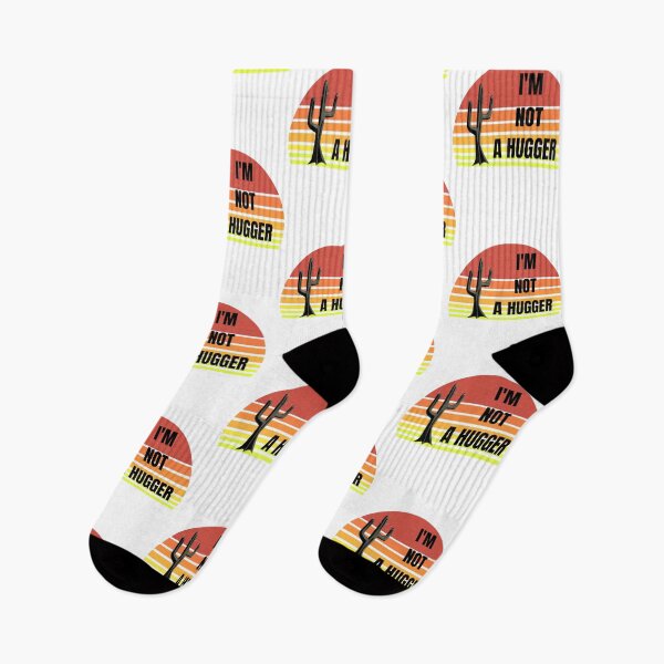 Item preview, I M Not A Hugger Funny Vintage Cactus Sarcastic Retro Saguaro Cactus Sunset designed and sold by GUIROSHOP.