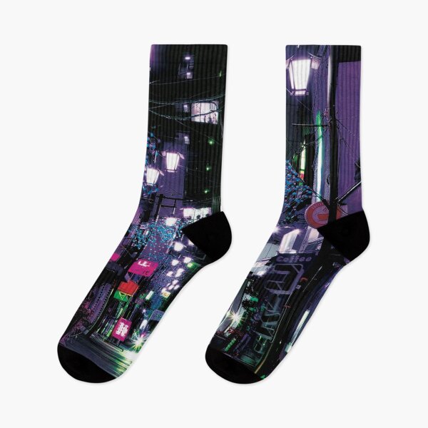 Item preview, Neon Purple Tokyo Street In Night Lamps designed and sold by SammyyCruse.
