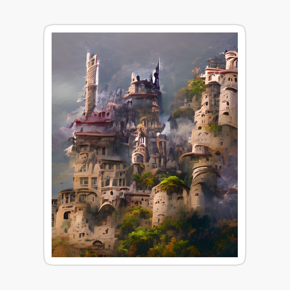 High Fantasy Castle Art/Design Canvas Print for Sale by DraksumDesigns