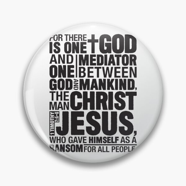 Item preview, 1 Timothy 2:5-6 The Man Christ Jesus designed and sold by plushism.