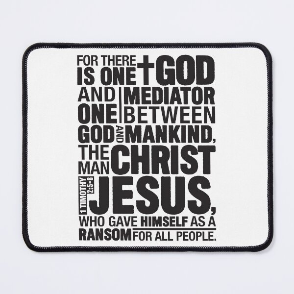 Item preview, 1 Timothy 2:5-6 The Man Christ Jesus designed and sold by plushism.