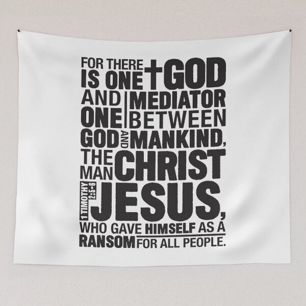 Item preview, 1 Timothy 2:5-6 The Man Christ Jesus designed and sold by plushism.