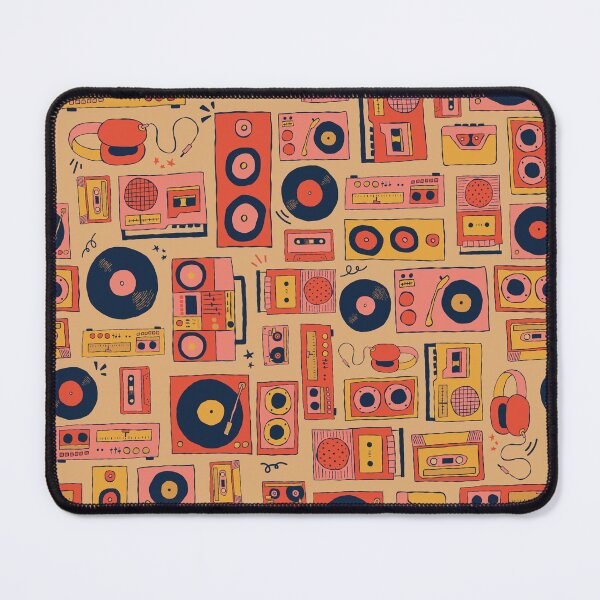 Item preview, Retro Music Tech - Boomboxes, Headphones, Speakers, Cassettes, Record Players - sherbert colorway designed and sold by designhalffull.