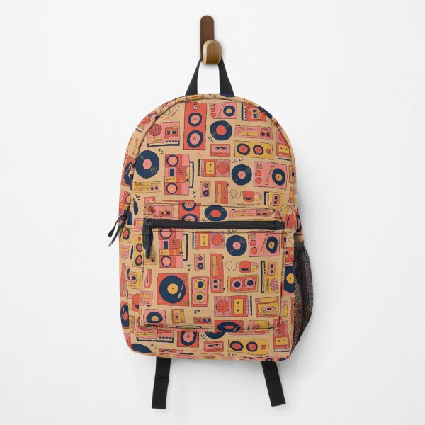 Item preview, Retro Music Tech - Boomboxes, Headphones, Speakers, Cassettes, Record Players - sherbert colorway designed and sold by designhalffull.