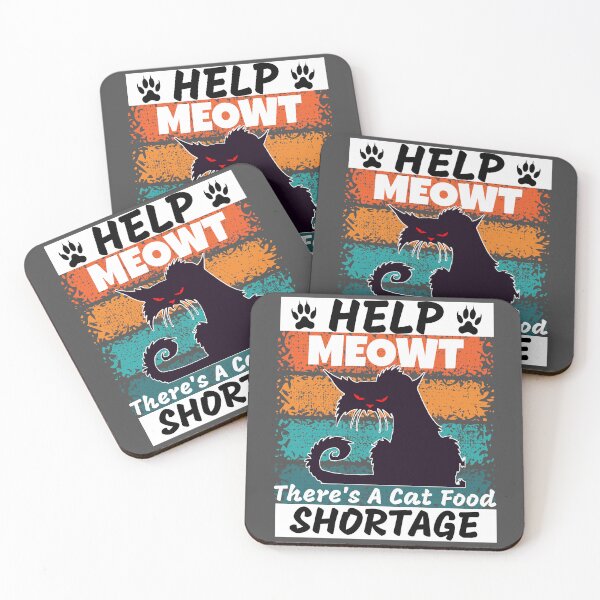 Item preview, Funny Cat Lover Cat Food Shortage Angry Cat Help Meowt  designed and sold by CharJens.