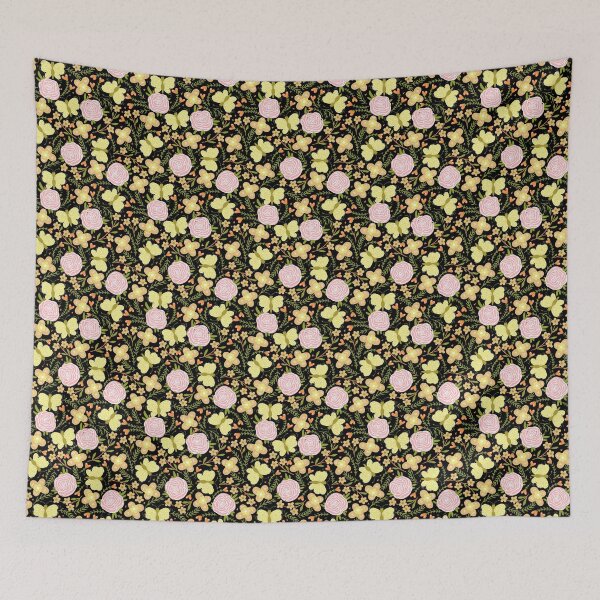 Item preview, Beige Black and Orange Abstract Flower Art designed and sold by alchemytree.