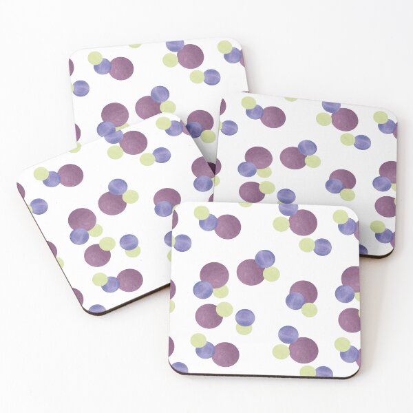 Item preview, Violet And Periwinkle Watercolor Polka Dots designed and sold by HildegunStudio.