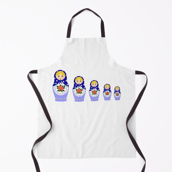 Item preview, Blue russian matryoshka nesting dolls designed and sold by pixxart.