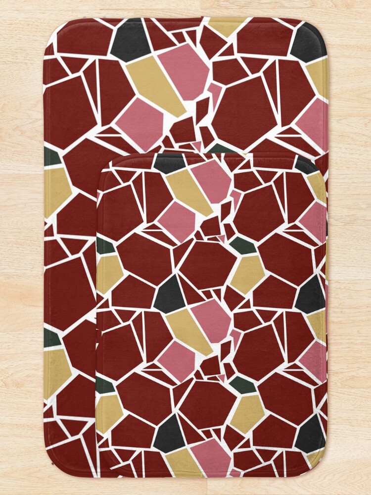 Thumbnail 5 of 6, Bath Mat, Pattern Sampa designed and sold by walneytx.