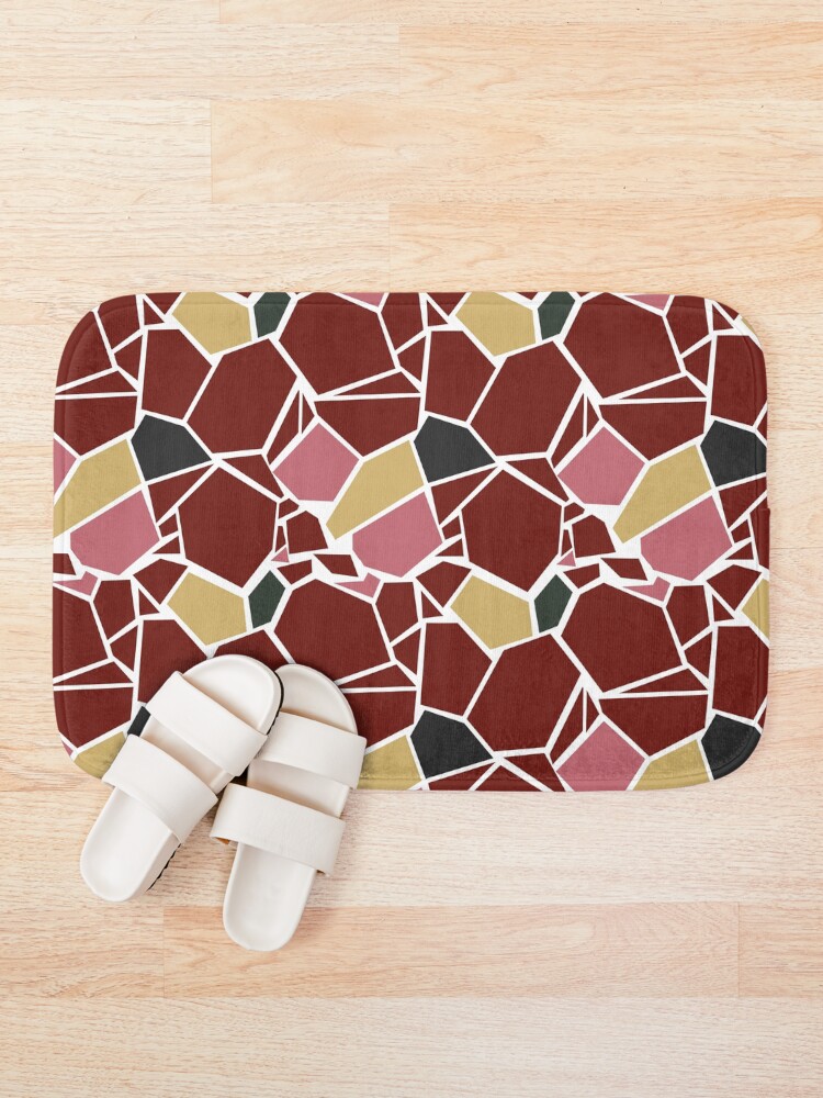 Thumbnail 1 of 6, Bath Mat, Pattern Sampa designed and sold by walneytx.