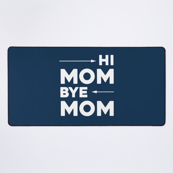 Item preview, Hi Mom Bye Mom - Funny Quote Baseball ¾ Sleeve    designed and sold by MammClothingg.