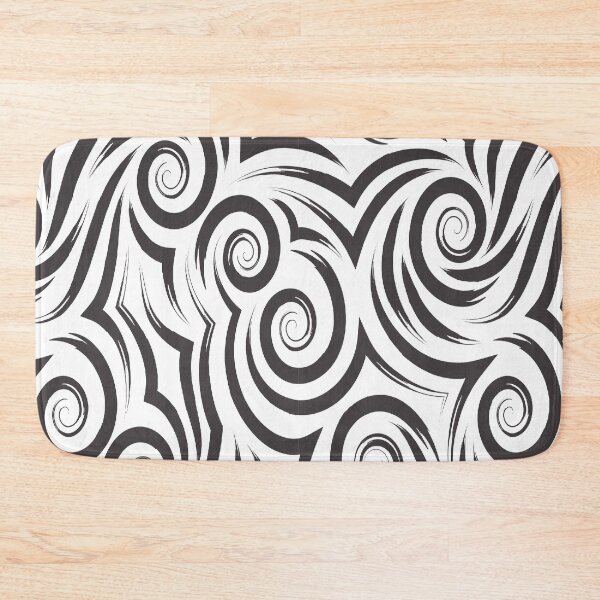 Item preview, Black Swirly Floral Pattern - Black Swirly Pattern designed and sold by Avani01.