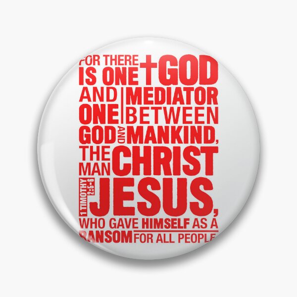 Item preview, 1 Timothy 2:5-6 The Man Christ Jesus designed and sold by plushism.