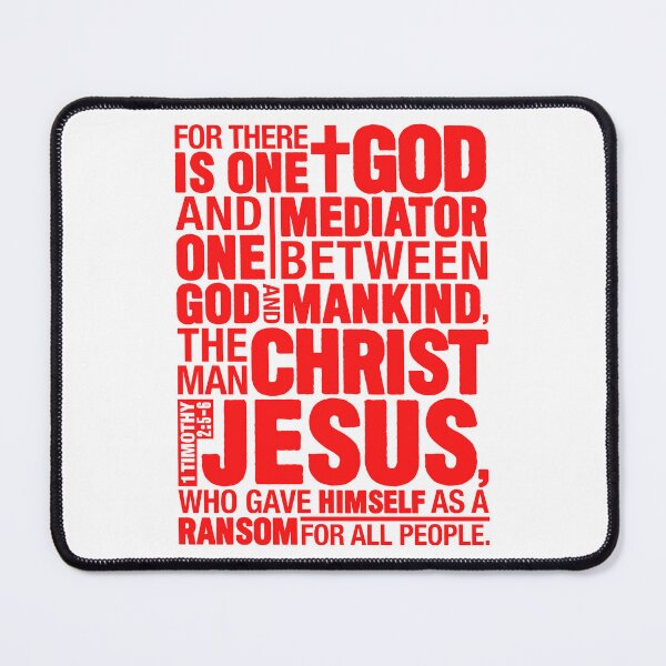 Item preview, 1 Timothy 2:5-6 The Man Christ Jesus designed and sold by plushism.