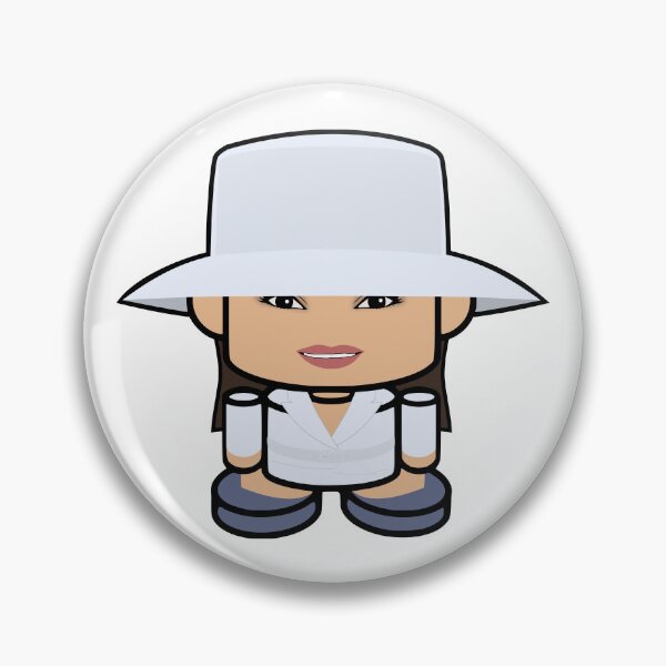 Item preview, Lady Best POLITICO'BOT Toy Robot (White Hat & Smile) designed and sold by Carbon-Fibre Media.