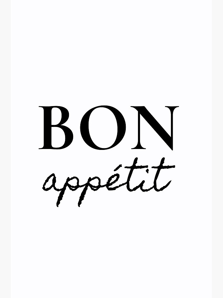 Bon Appetit Print, Kitchen Poster, bon appetitt, bon appetite, bon appetit,  bon print | Art Board Print