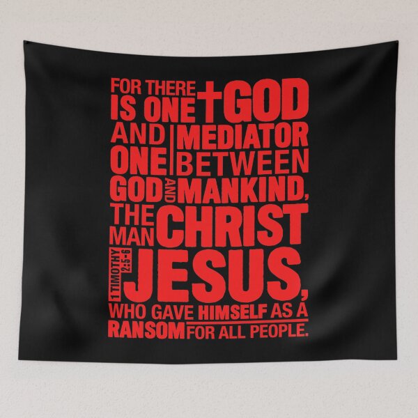 Item preview, 1 Timothy 2:5-6 The Man Christ Jesus designed and sold by plushism.